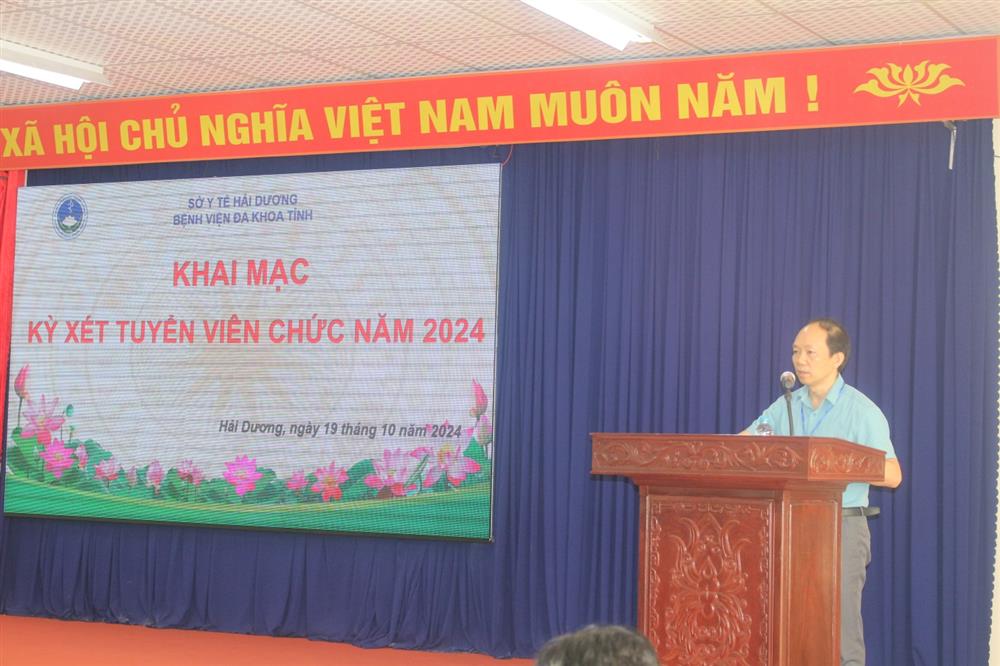BỆNH VIỆN ĐA KHOA TỈNH HẢI DƯƠNG TỔ CHỨC KỲ THI TUYỂN DỤNG VIÊN CHỨC NĂM 2024